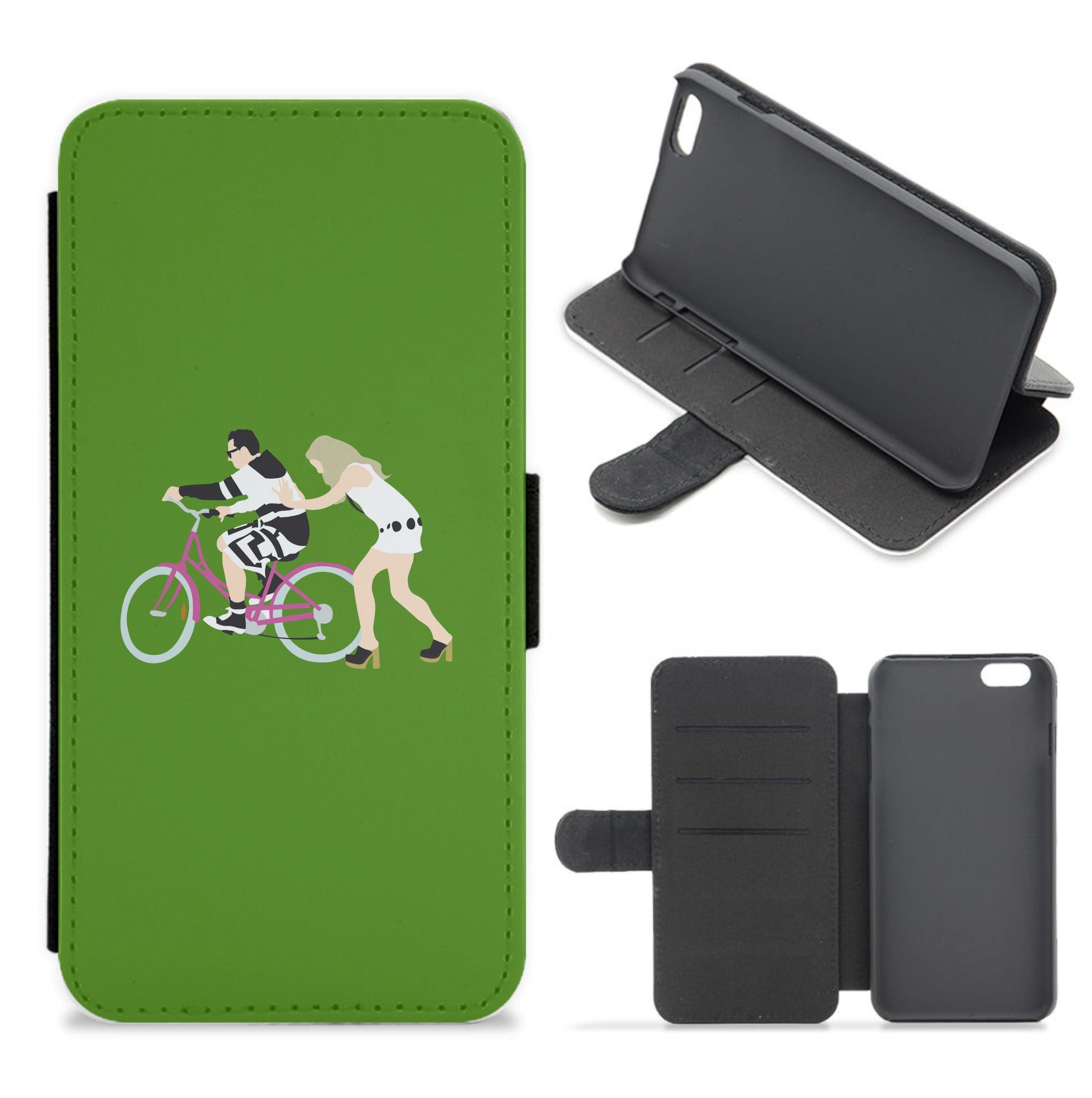 David Riding A Bike Flip / Wallet Phone Case