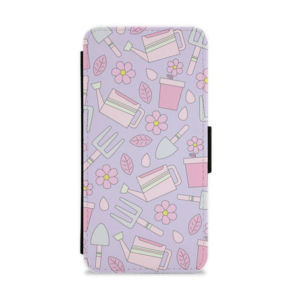 Gardening Tools - Spring Patterns Flip / Wallet Phone Case