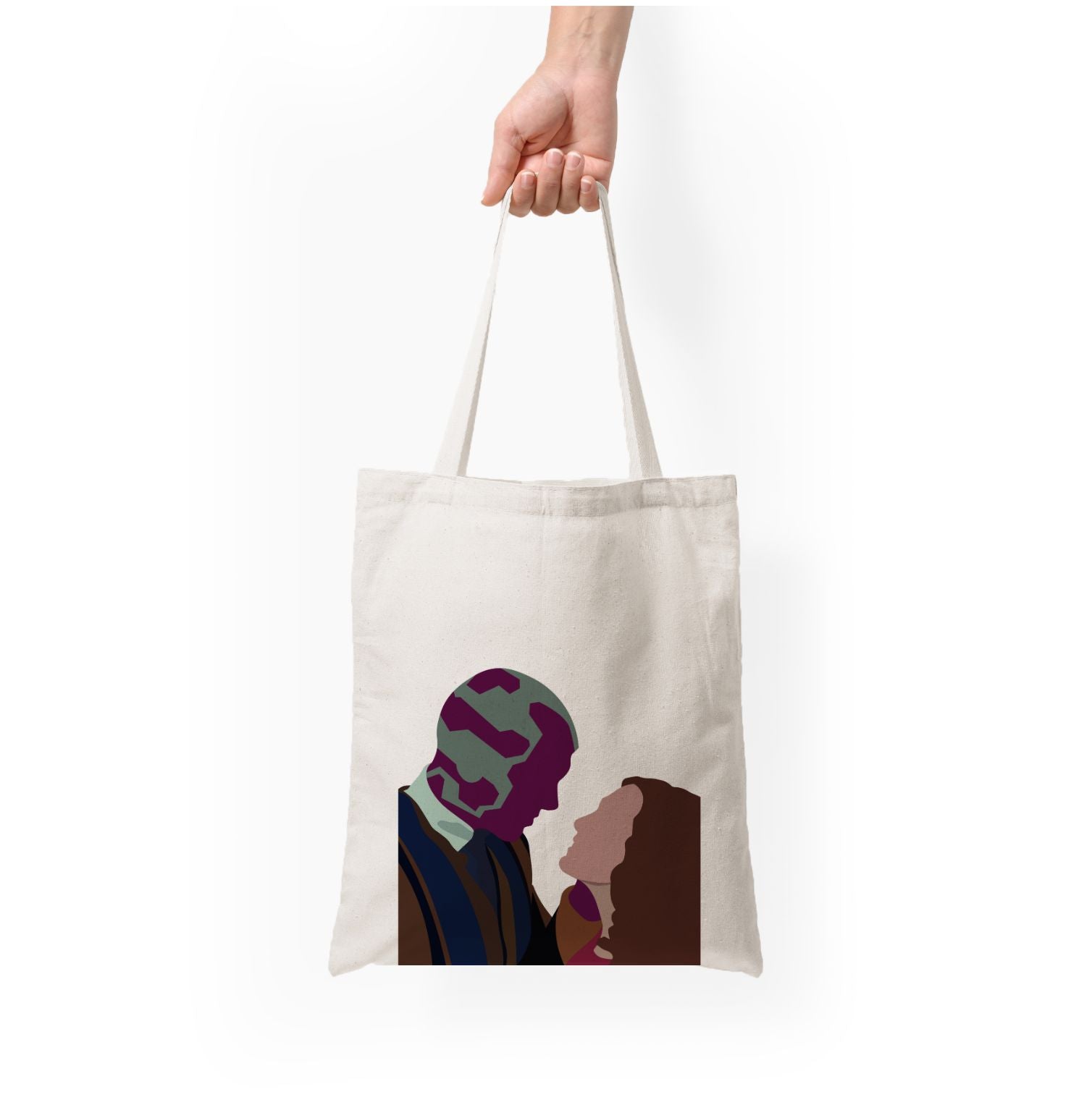 Wandavision and vision Tote Bag