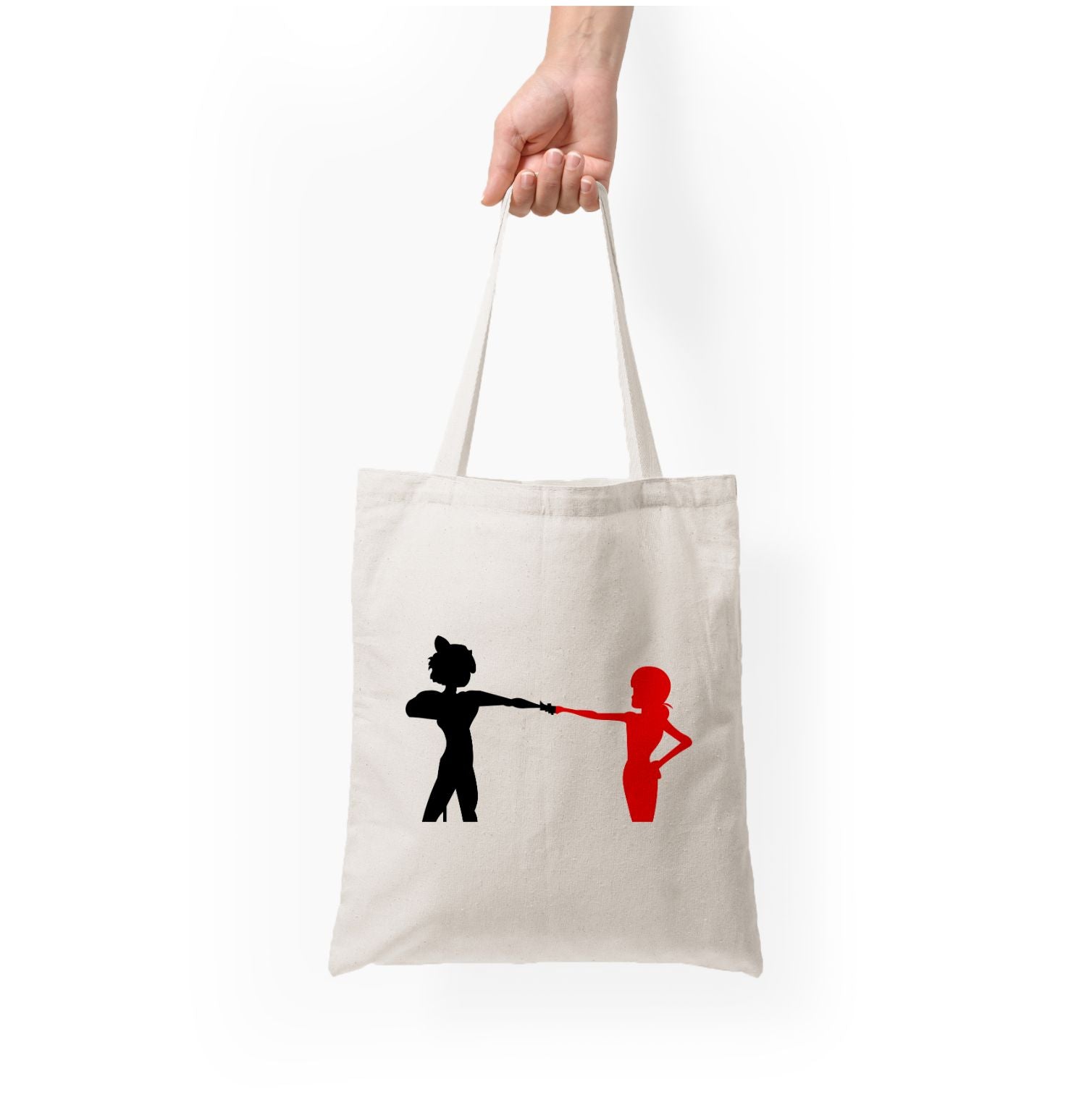 Red And Black Tote Bag