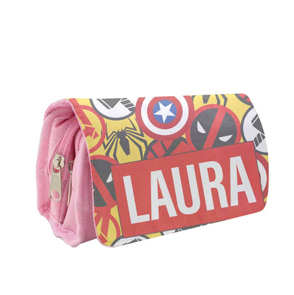 Collage - Personalised Superhero Comic Pencil Case