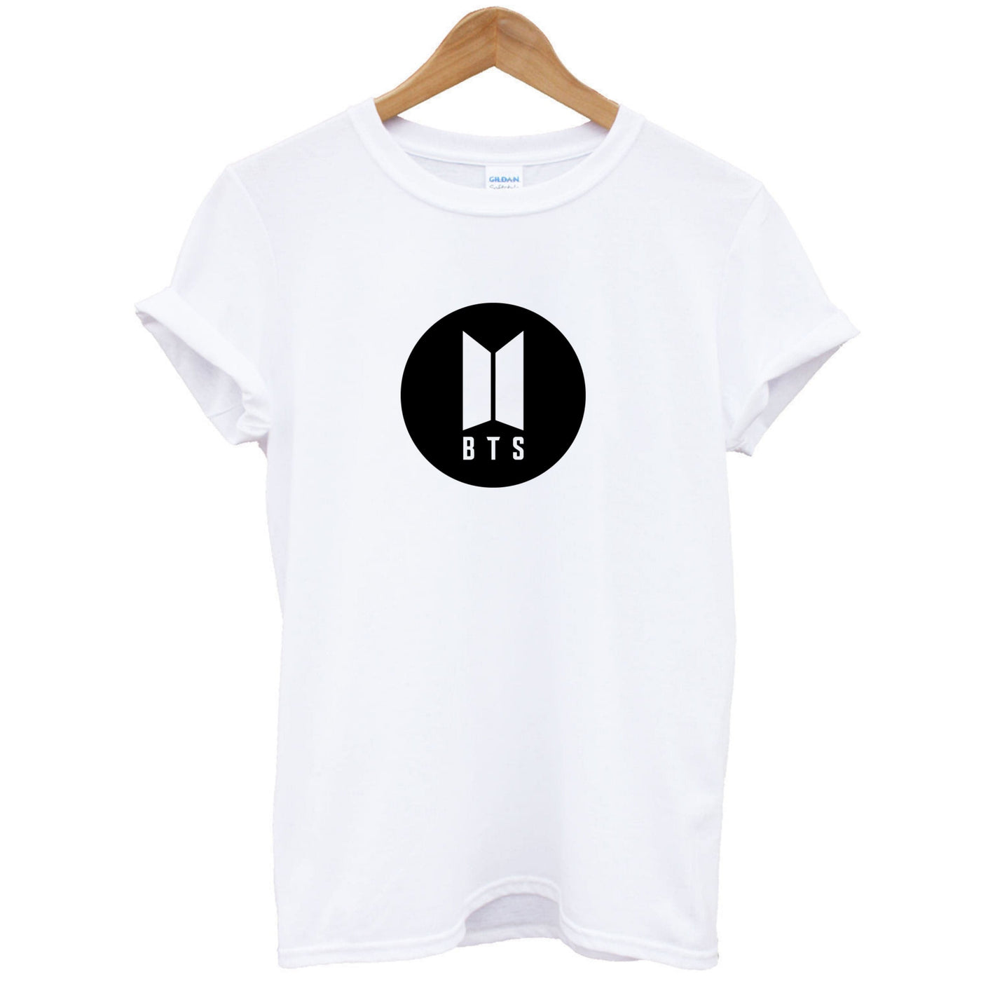 BTS logo Black - BTS T-Shirt