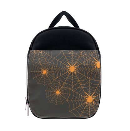 Orange Spider Web  Lunchbox