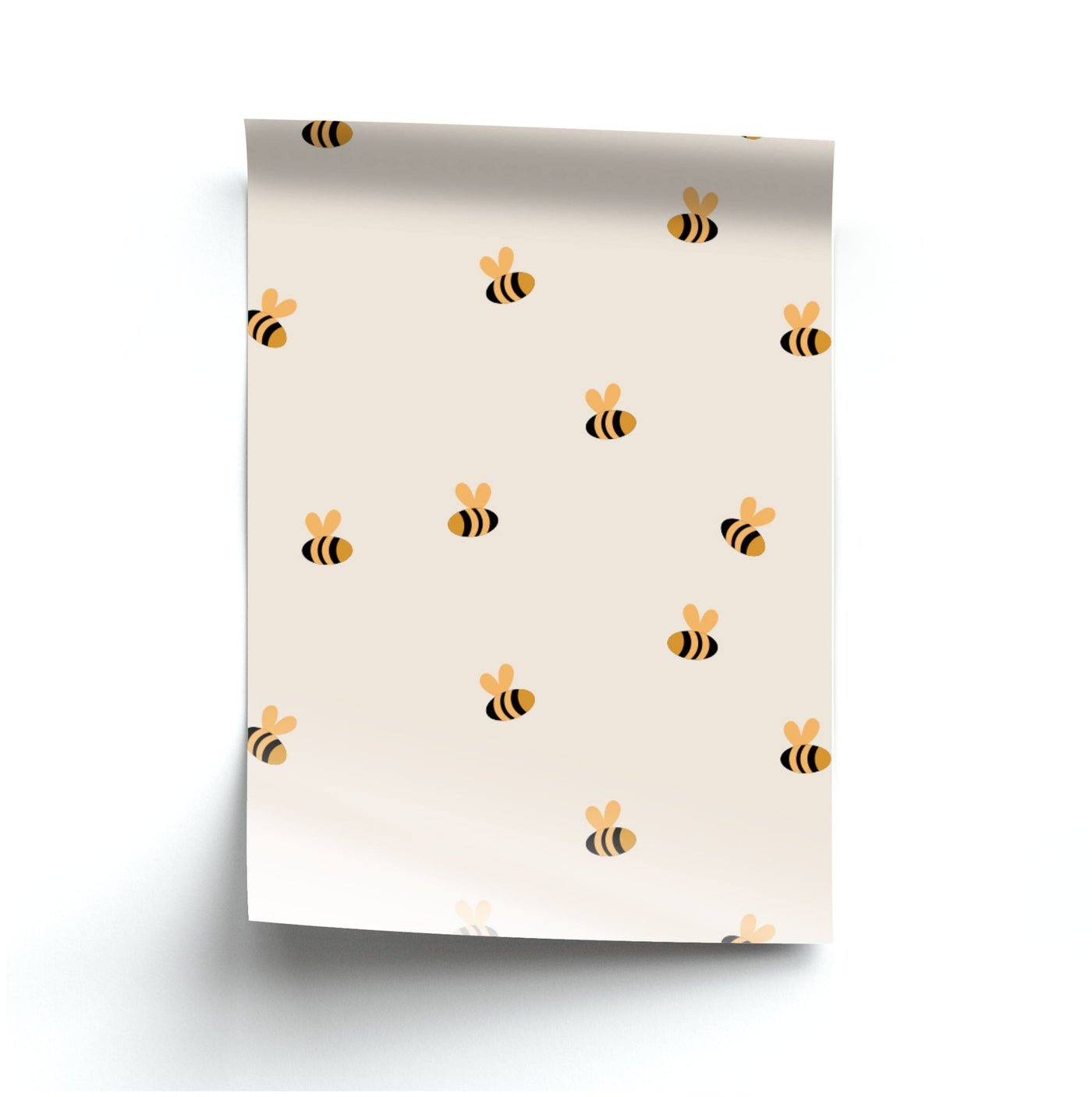 Spring Bee Pattern Poster