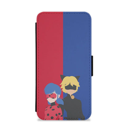 Red And Blue Flip / Wallet Phone Case