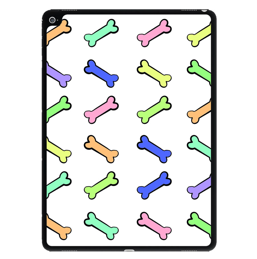 Multi colour bones - Dog Patterns iPad Case