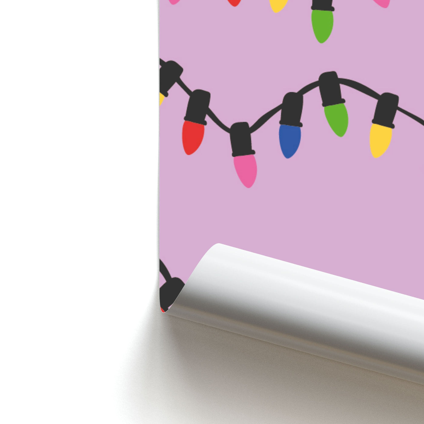 Pink Lights - Christmas Patterns Poster