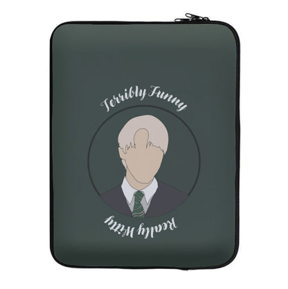 Terribly Funny, Really Witty Draco Malfoy Laptop Sleeve