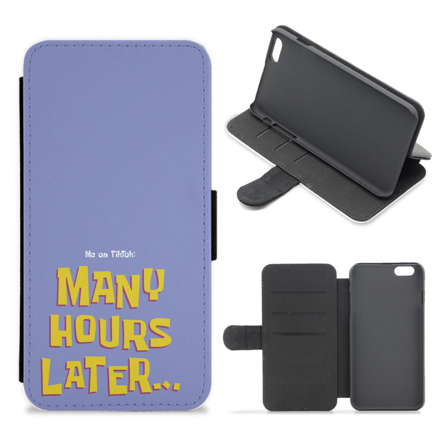 Many Hours Later - Spongebob Flip / Wallet Phone Case