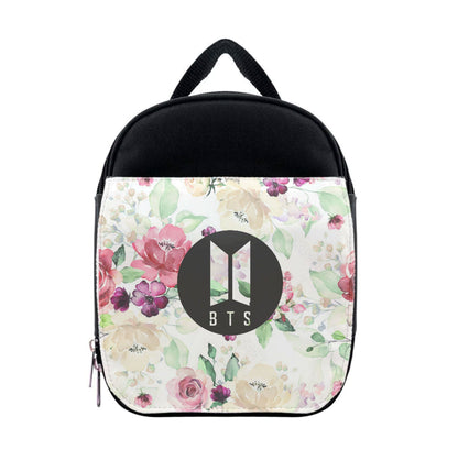 BTS Logo And Flowers - K Pop Lunchbox