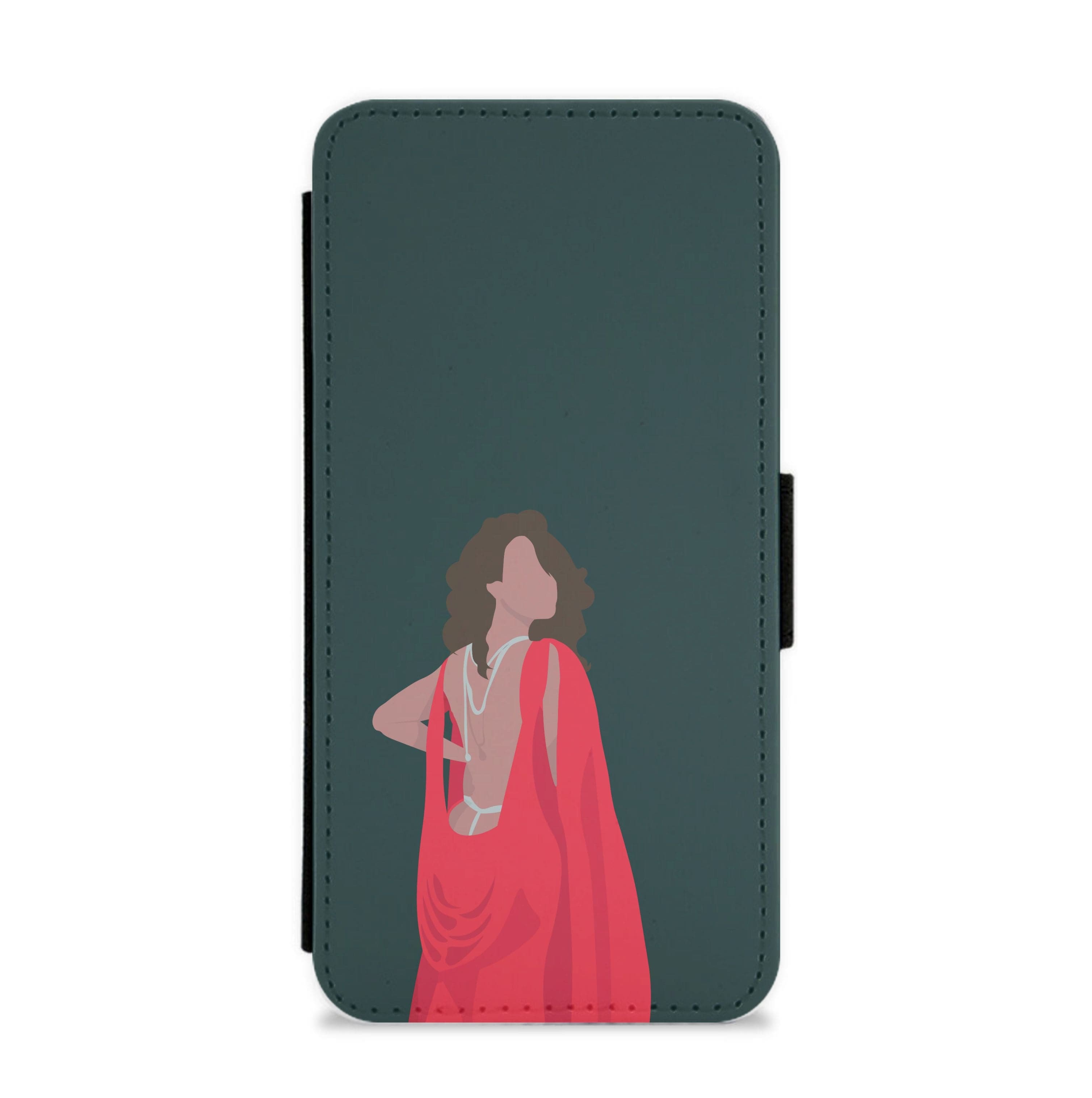 Red Dress - Queen B Flip / Wallet Phone Case