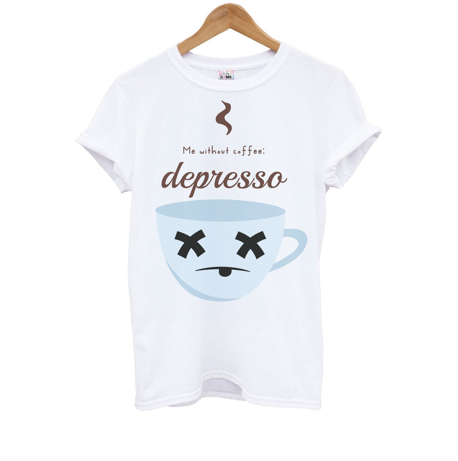 Depresso - Funny Quotes Kids T-Shirt