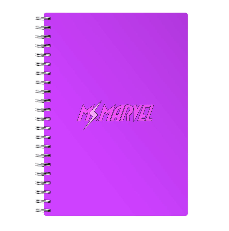 Ms Marvel Pink Lightning Notebook