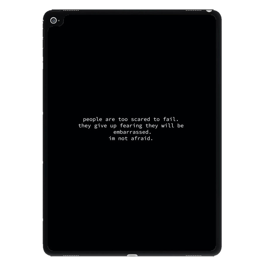 I'm Not Afraid - Tommy Fury iPad Case
