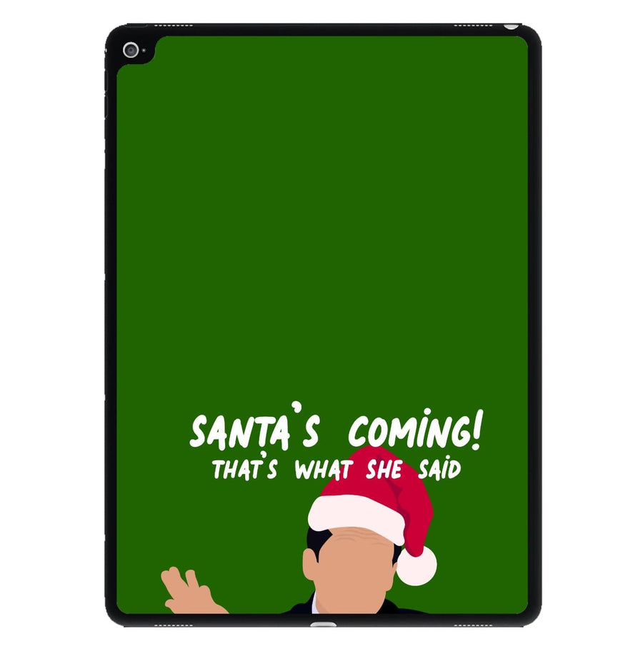 Santa's Coming- The Office iPad Case