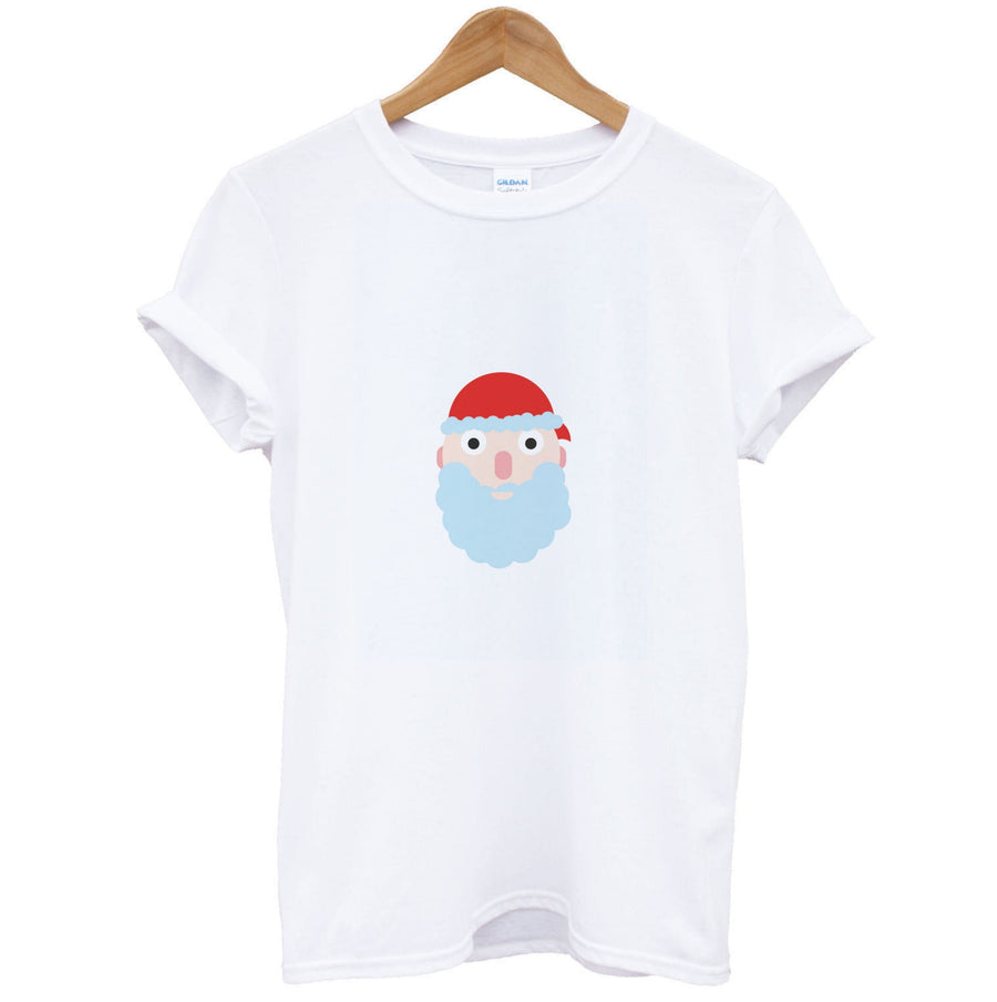 Santa's Face - Christmas T-Shirt