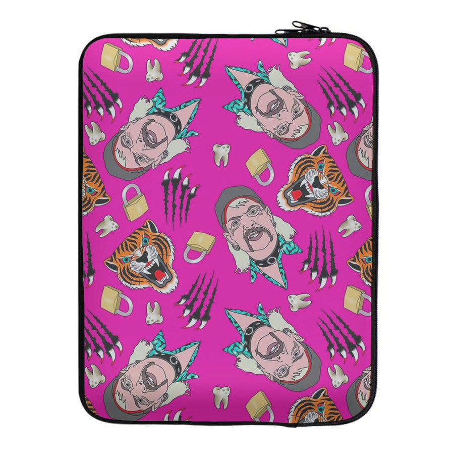 Joe Exotic Pink Pattern - Tiger King Laptop Sleeve