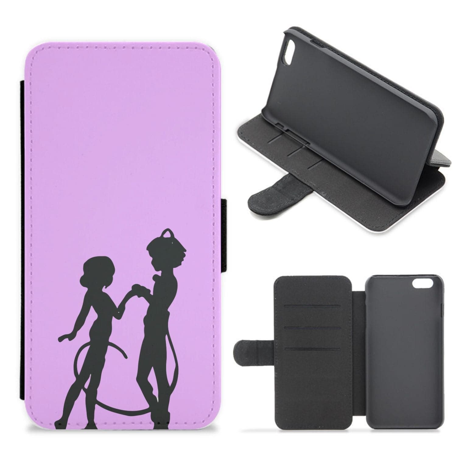 Ladybug And Cat Noir Flip / Wallet Phone Case