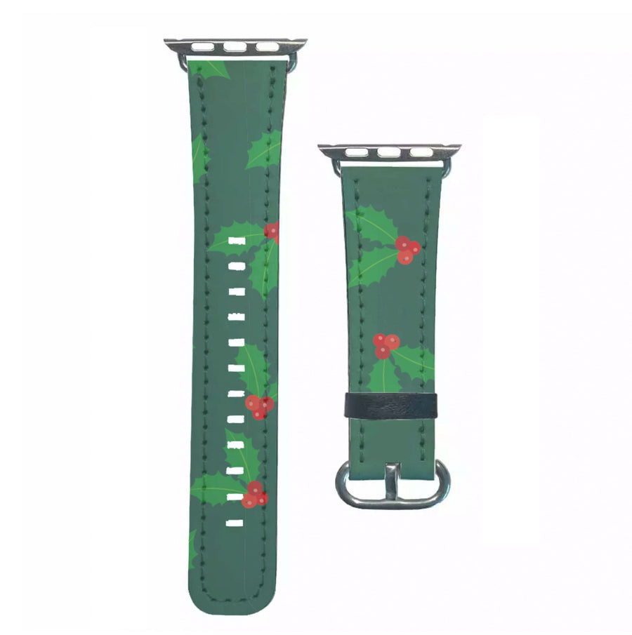Holly - Christmas Patterns Apple Watch Strap