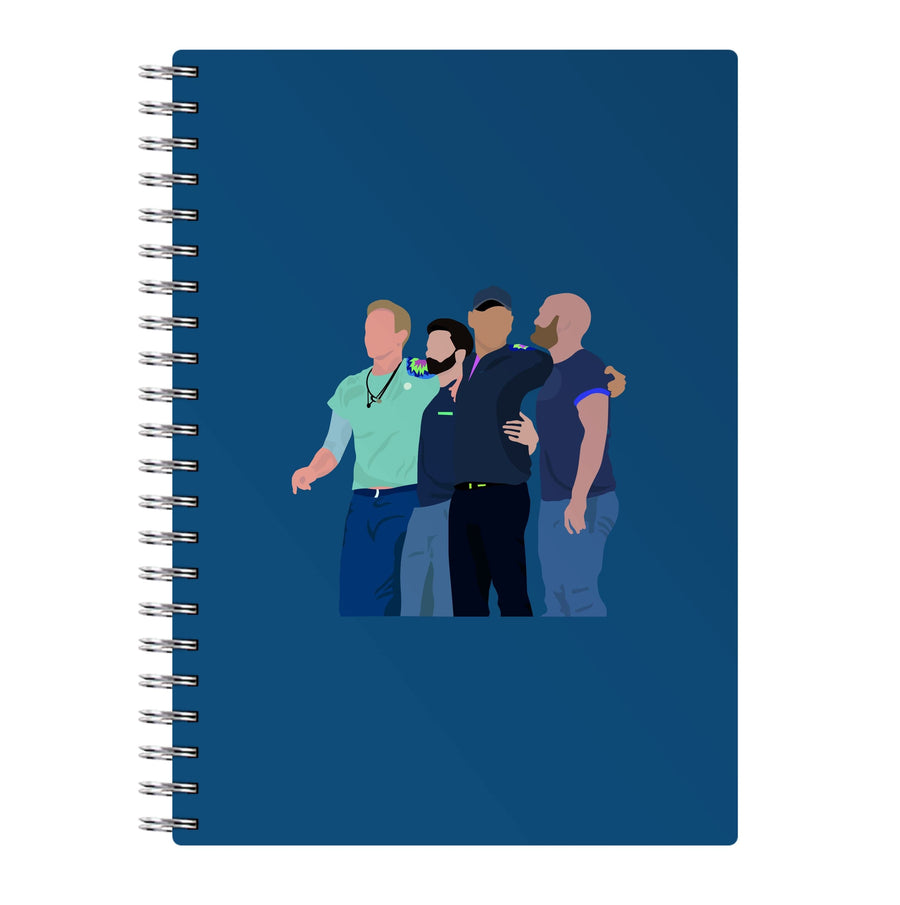 Coldplay Band Blue Notebook