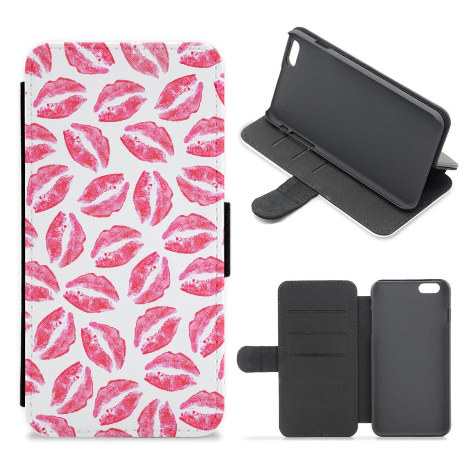 Kisses - Valentine's Day Flip / Wallet Phone Case