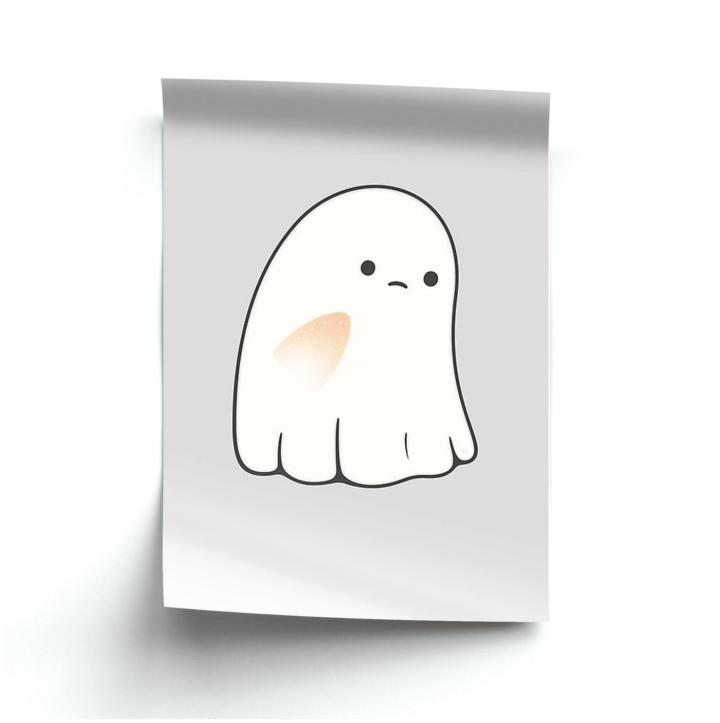 Sad Ghost Halloween Poster