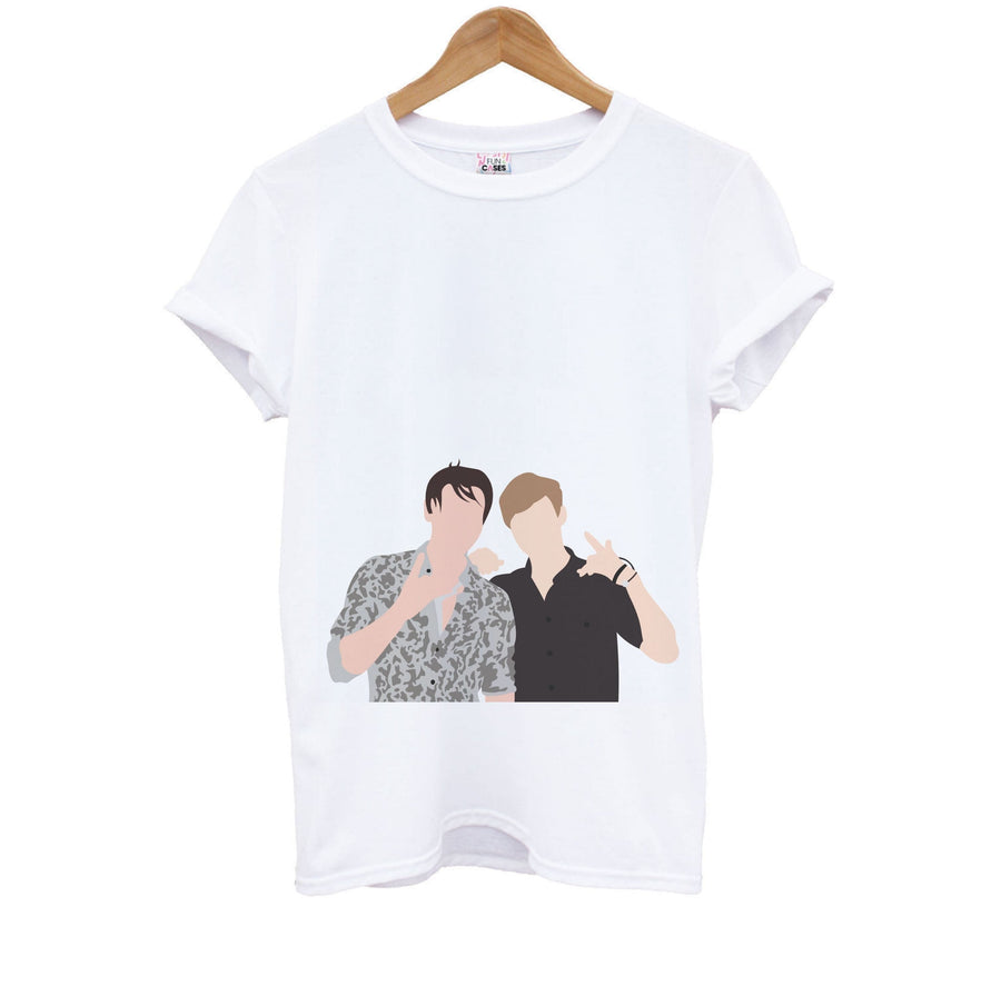Pose - Sam And Colby Kids T-Shirt