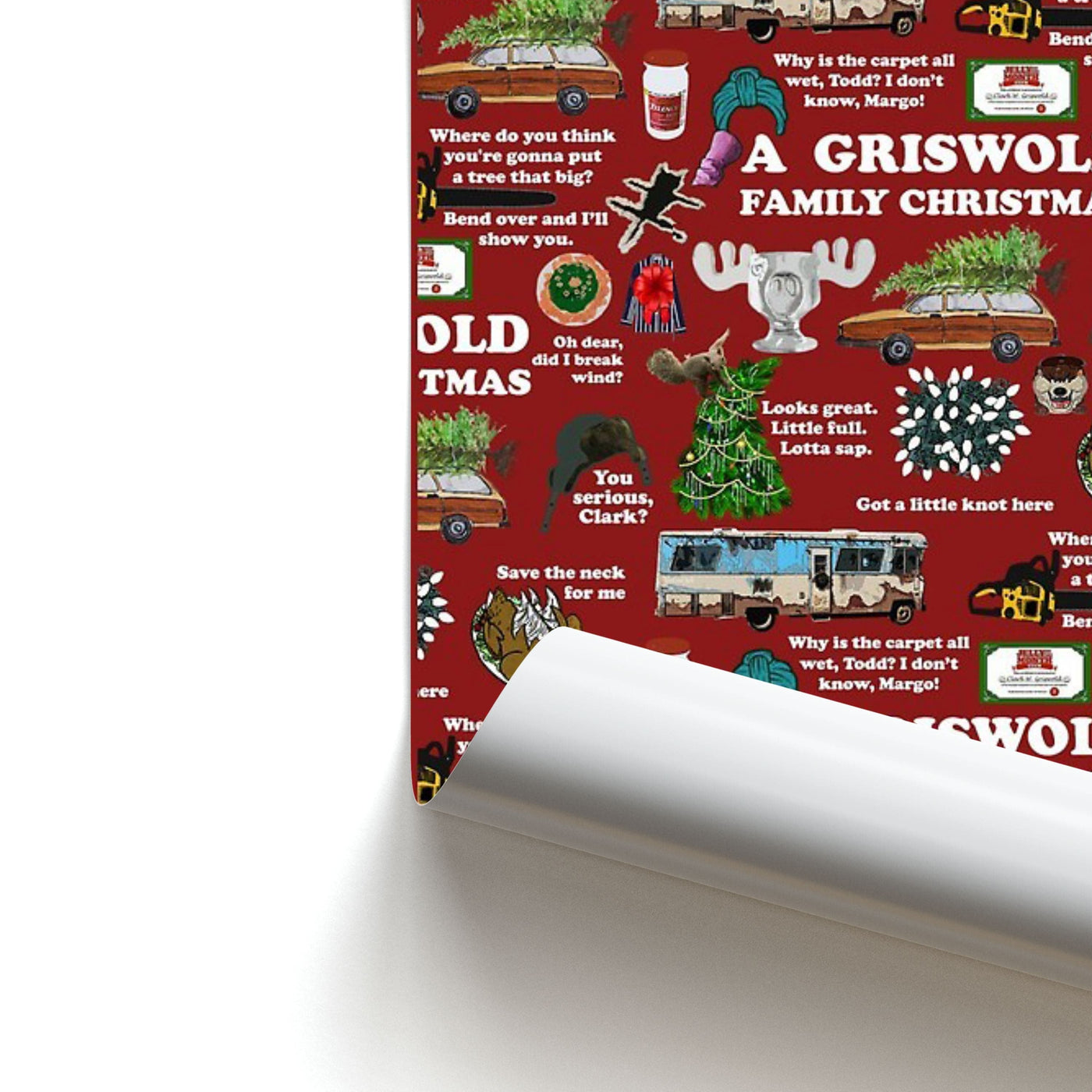 Christmas Holiday Collage Poster