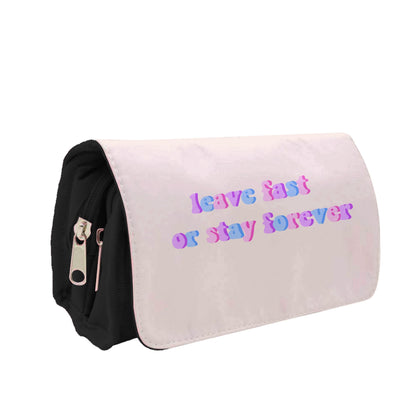 Leave Fast Or Stay Forever - Fender Pencil Case