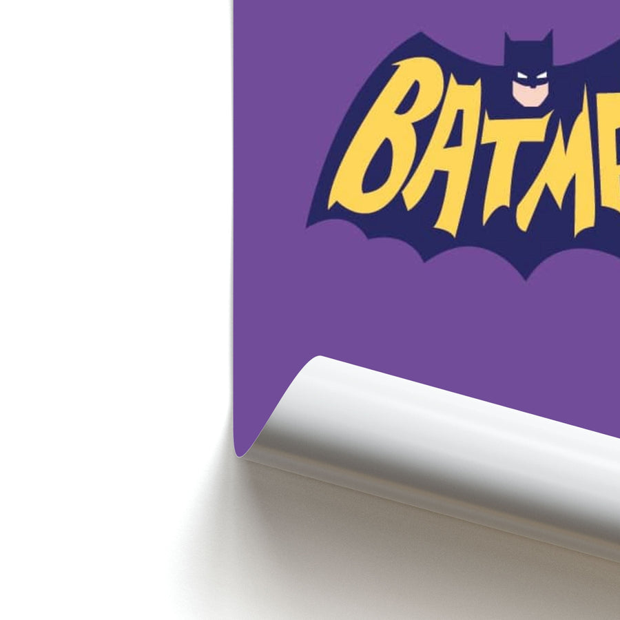Batman Purple Logo Poster
