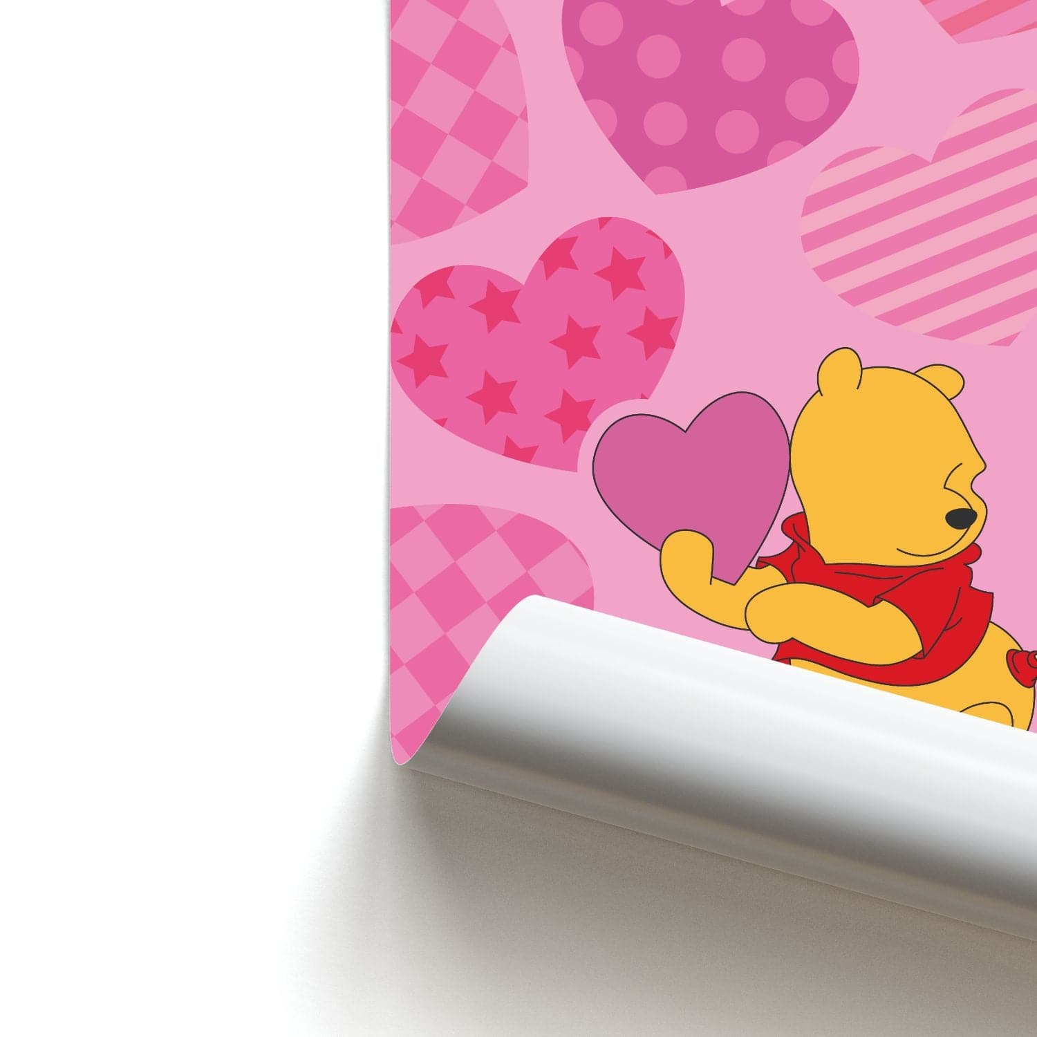 Cupid Pooh Valentine's Poster