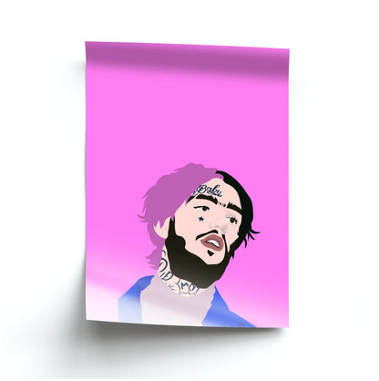 Pink And Black Hair - Peep Poster