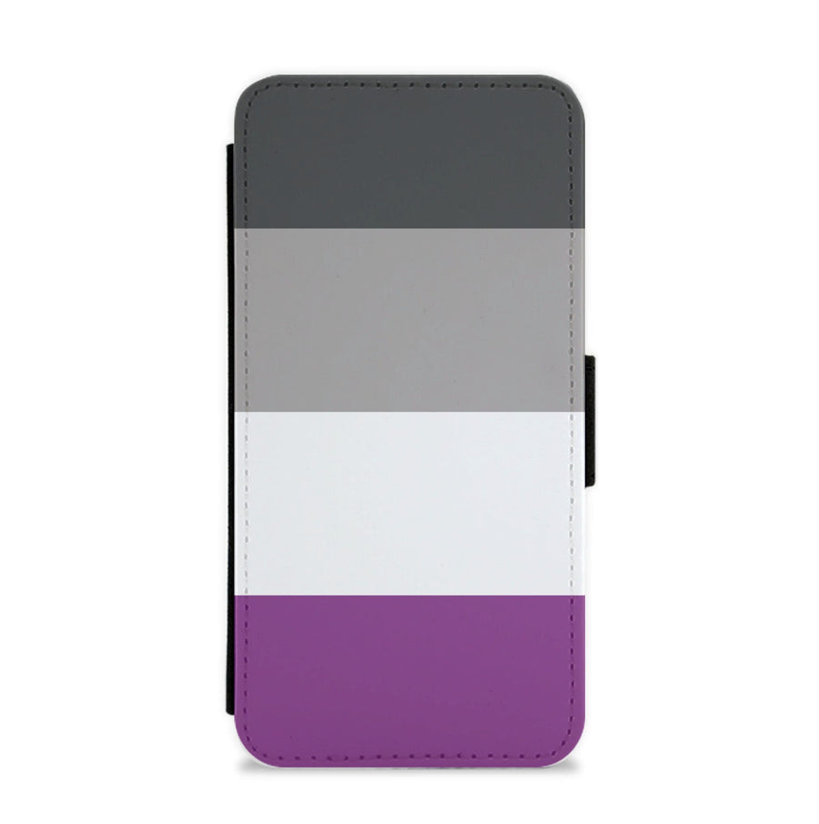 Asexual Flag - Pride Flip / Wallet Phone Case