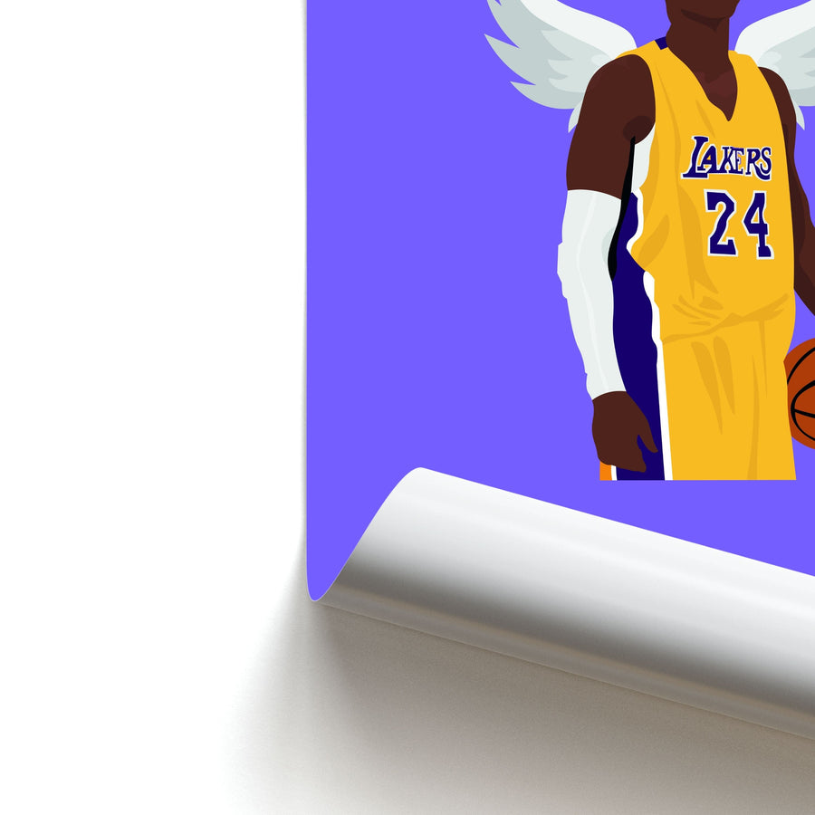 Kobe with wings - Basketball Poster
