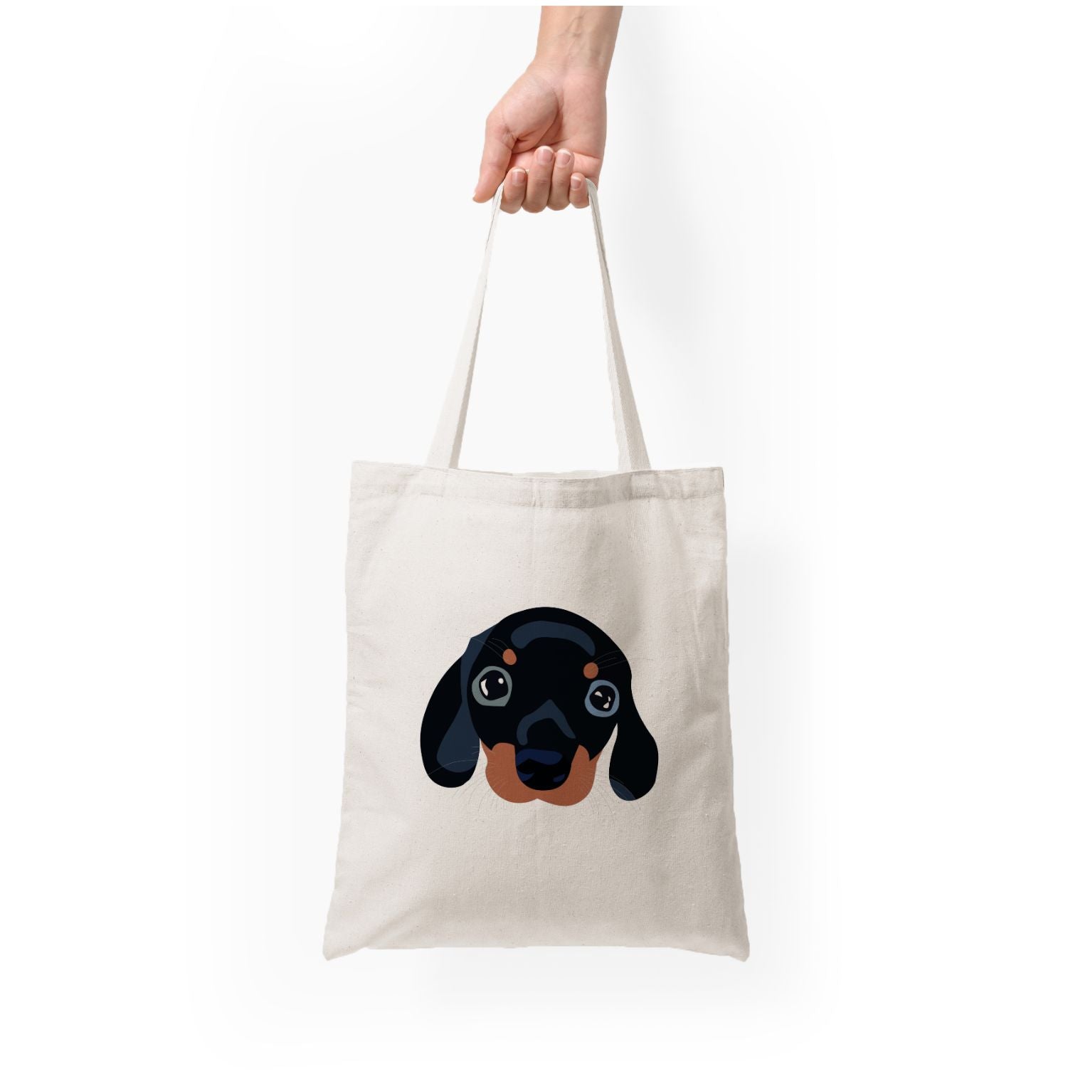 Black - Dachshunds Tote Bag