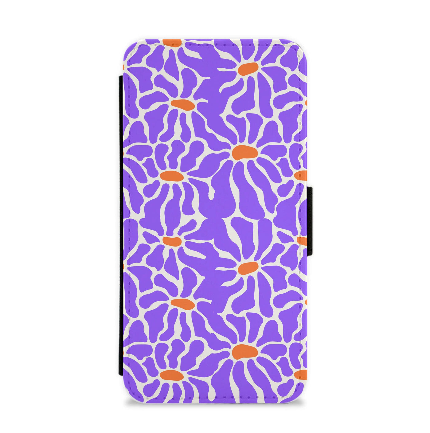Purple Flowers - Summer Flip / Wallet Phone Case