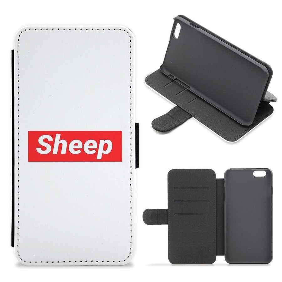 Sheep - Supreme Flip Wallet Phone Case - Fun Cases