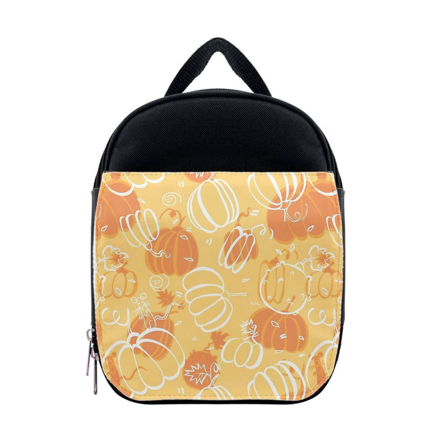 Drawn Pumpkin Pattern Lunchbox