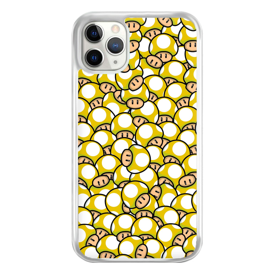 Mushroom Pattern - Yellow Phone Case