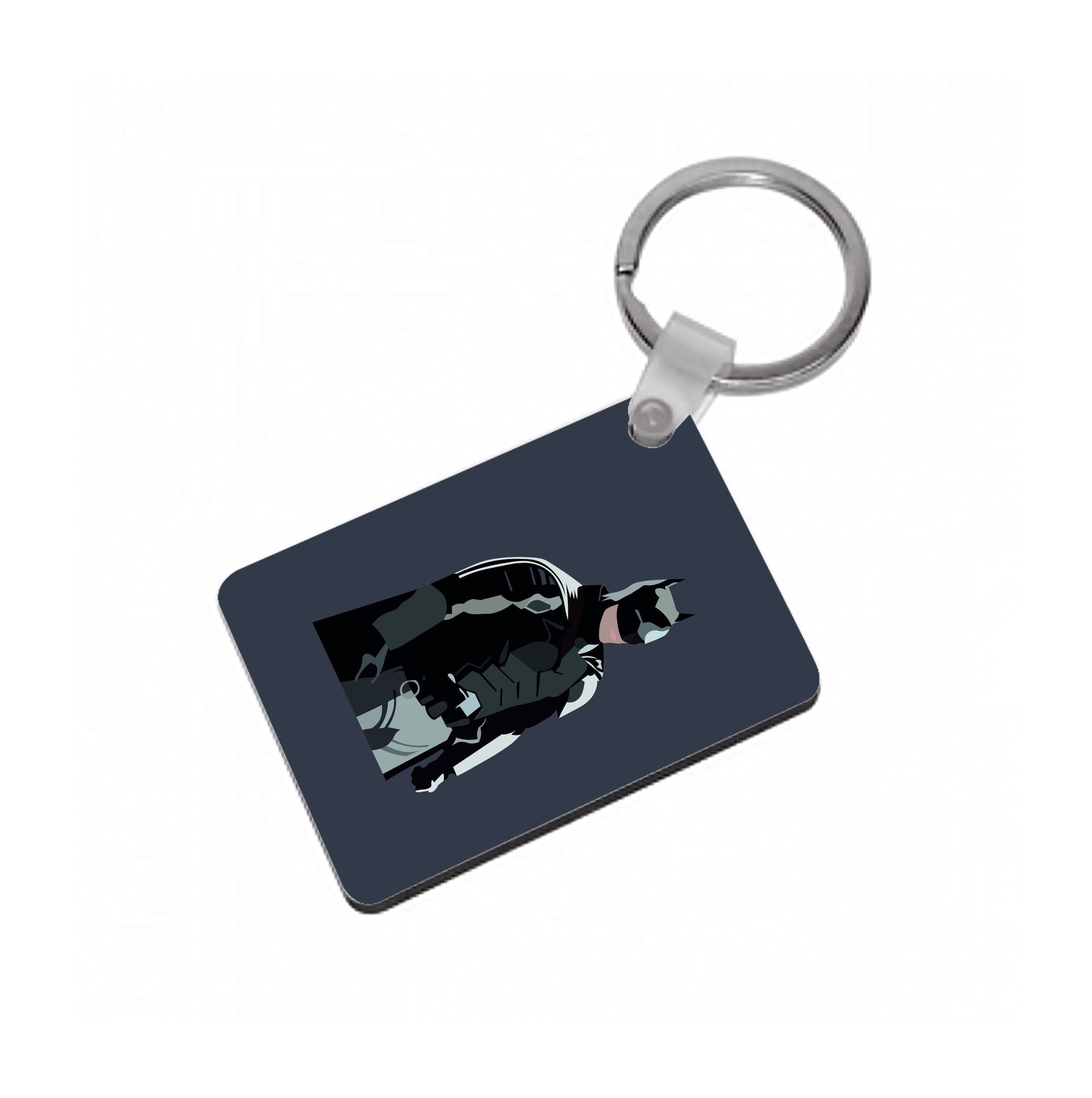 Black Bat Superhero Keyring