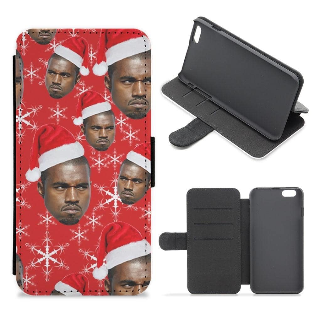 Christmas Kanye Flip Wallet Phone Case