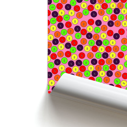 Skittles - Sweets Patterns Poster