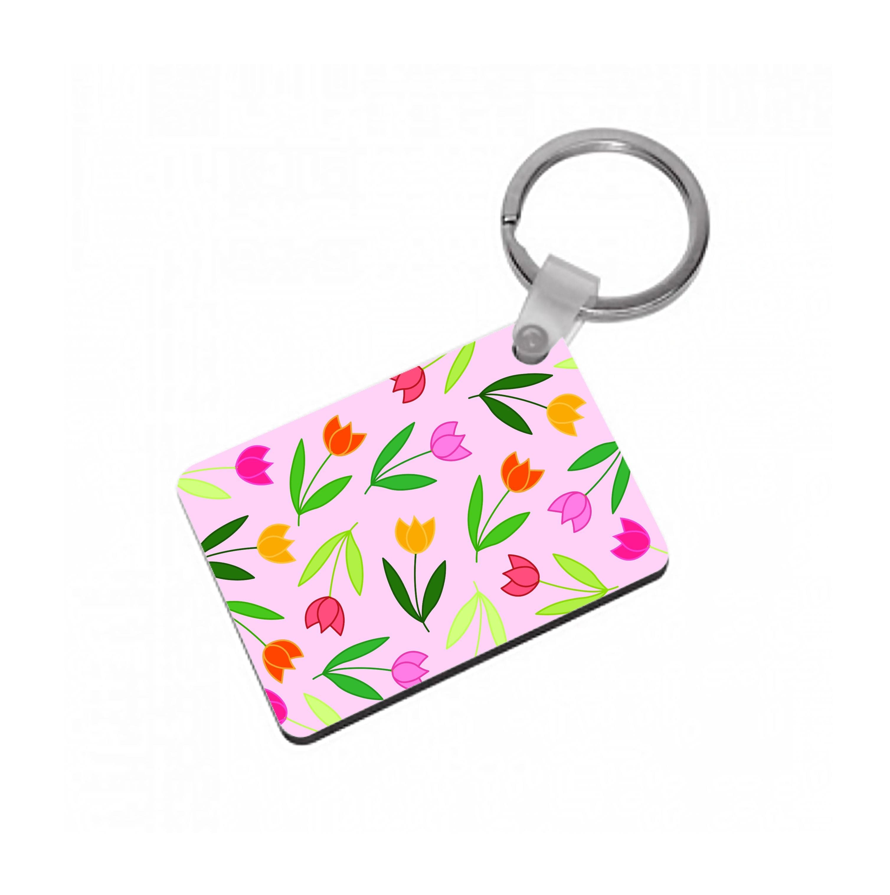 Tulips - Spring Patterns Keyring