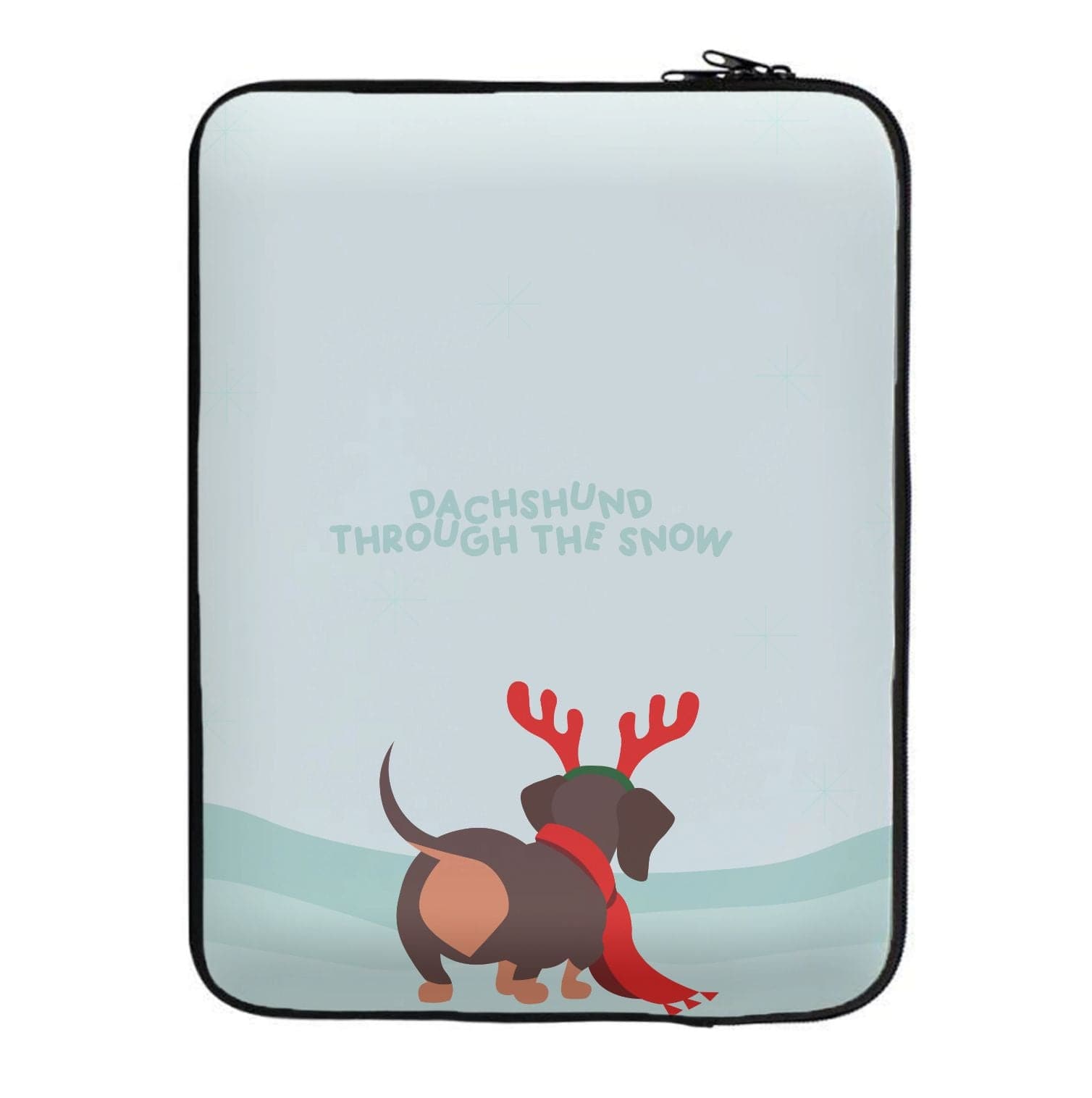 Dachshund Through The Snow - Christmas Laptop Sleeve