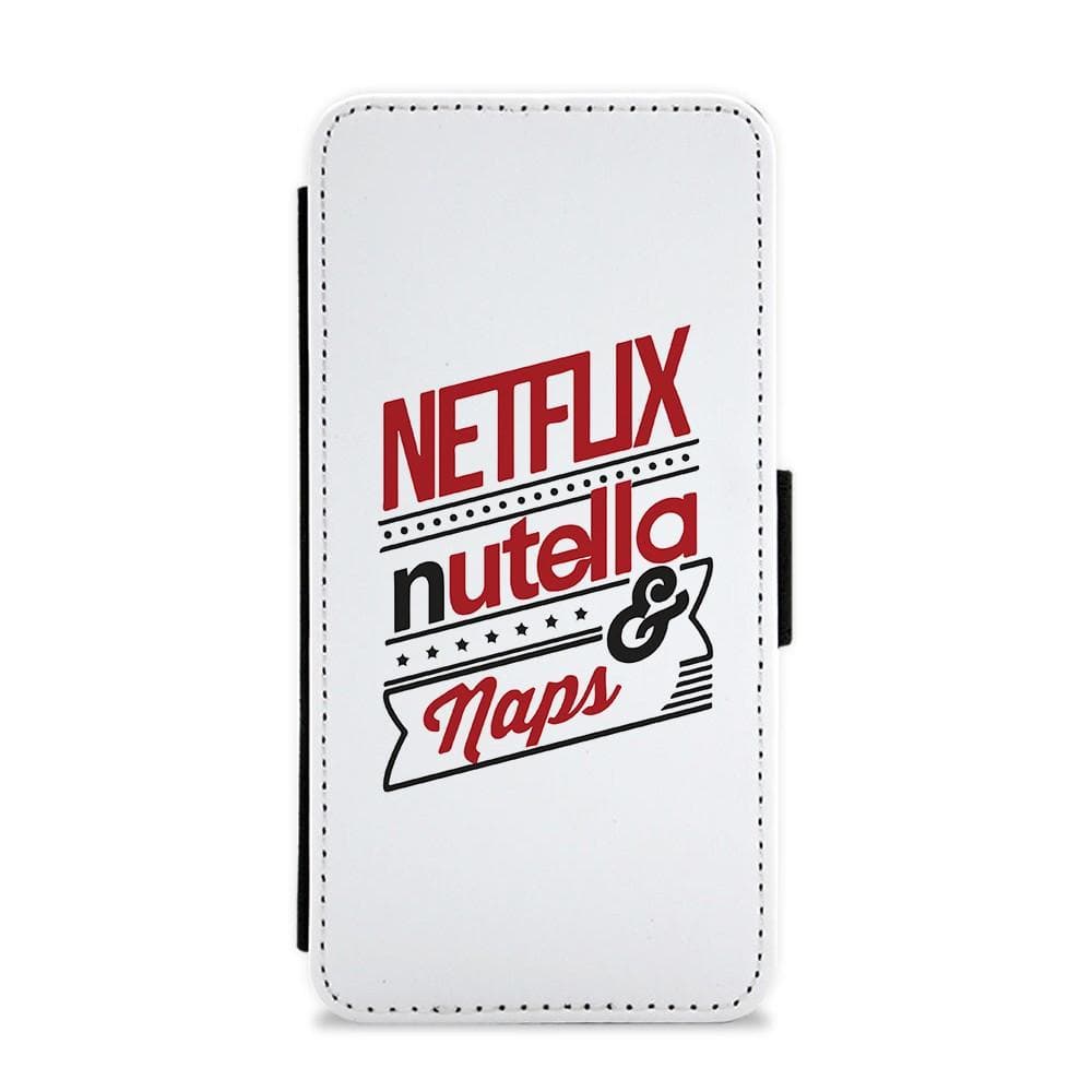 Nutella, Netflix & Naps Flip / Wallet Phone Case - Fun Cases