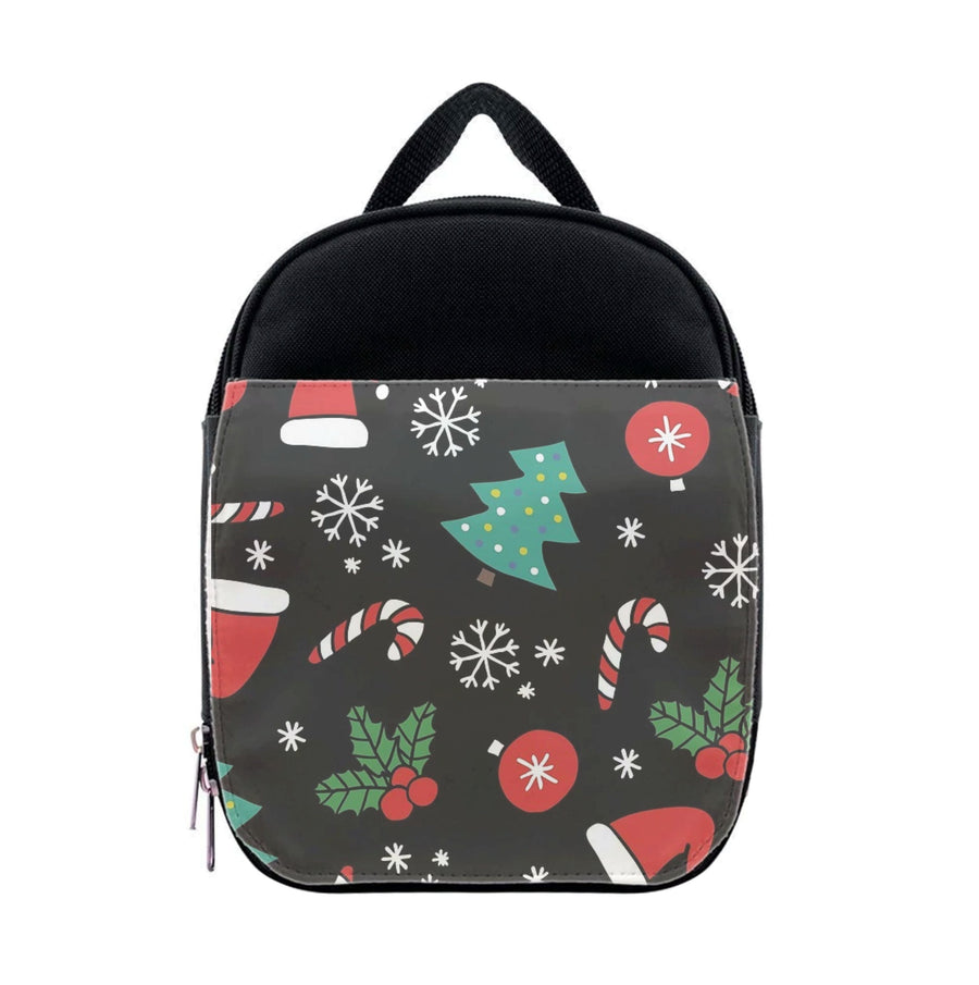 Christmas Objects Pattern Lunchbox