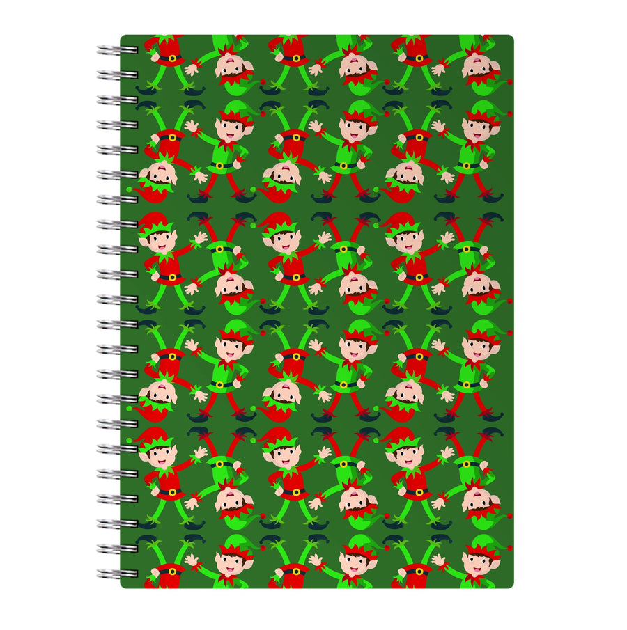 Elf Face Pattern - Christmas Patterns Notebook