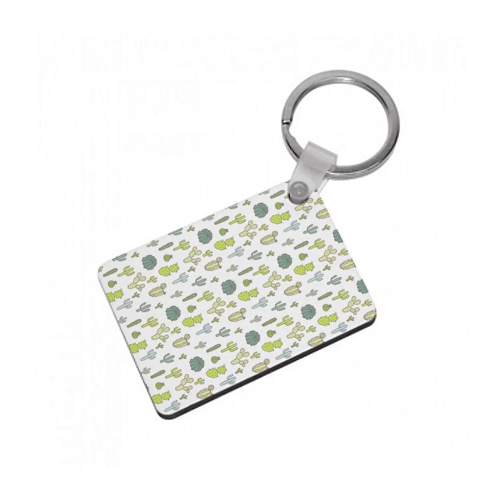 Cactus Pattern Keyring - Fun Cases