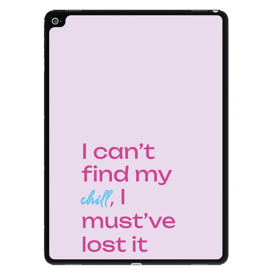 I Can't Find My Chill - Sabrina Carpenter iPad Case