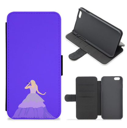 Purple Dress - Taylor Flip / Wallet Phone Case